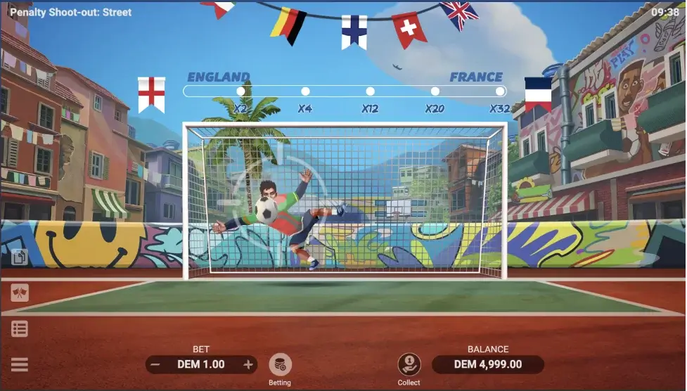 Es fácil comenzar a jugar Penalty Shoot Out Street